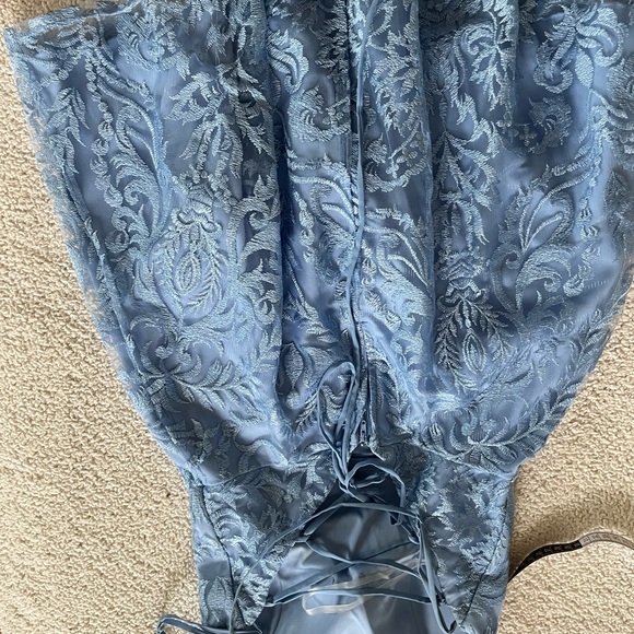 Speechless Blue party Lace Fairycore Mini Dress pastel size 11 - Picture 6 of 10